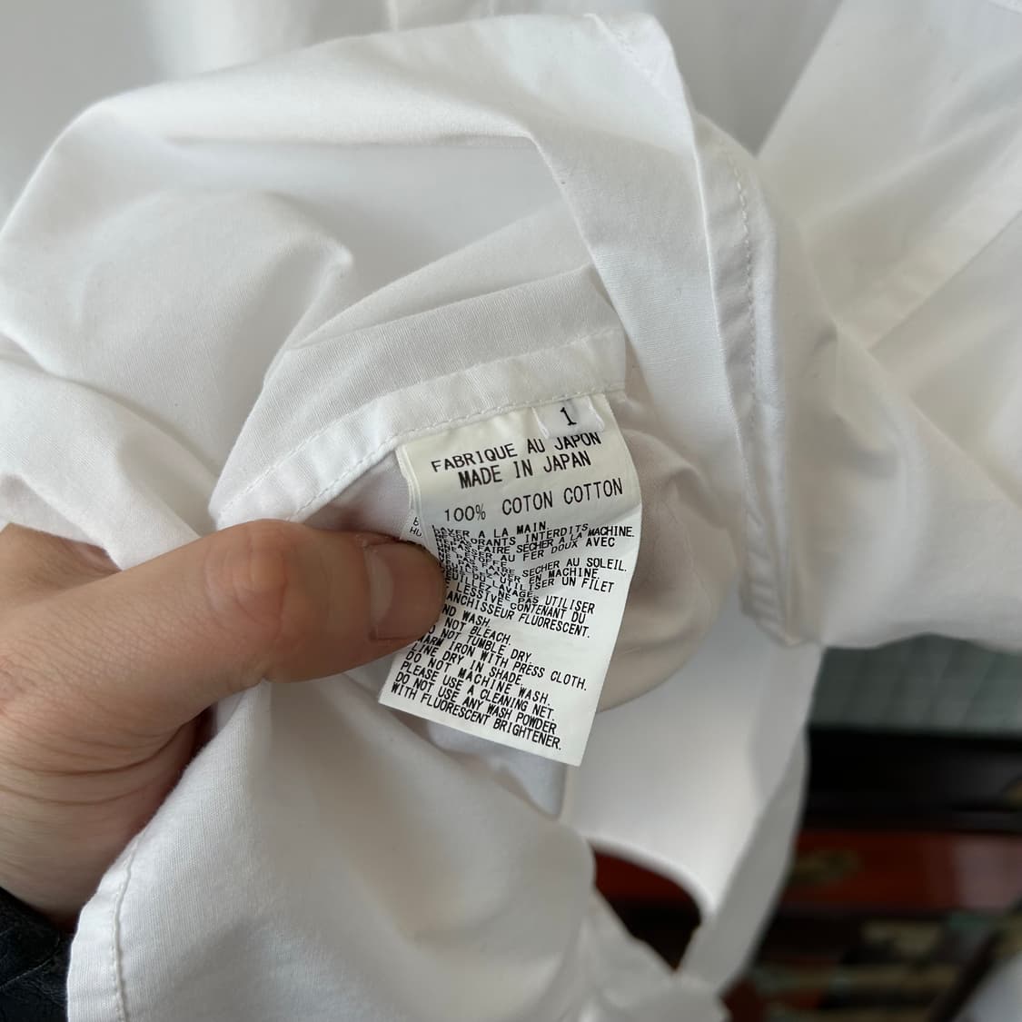 요지 야마모토 YS 스트랩 카라 롱 셔츠 상품이미지9