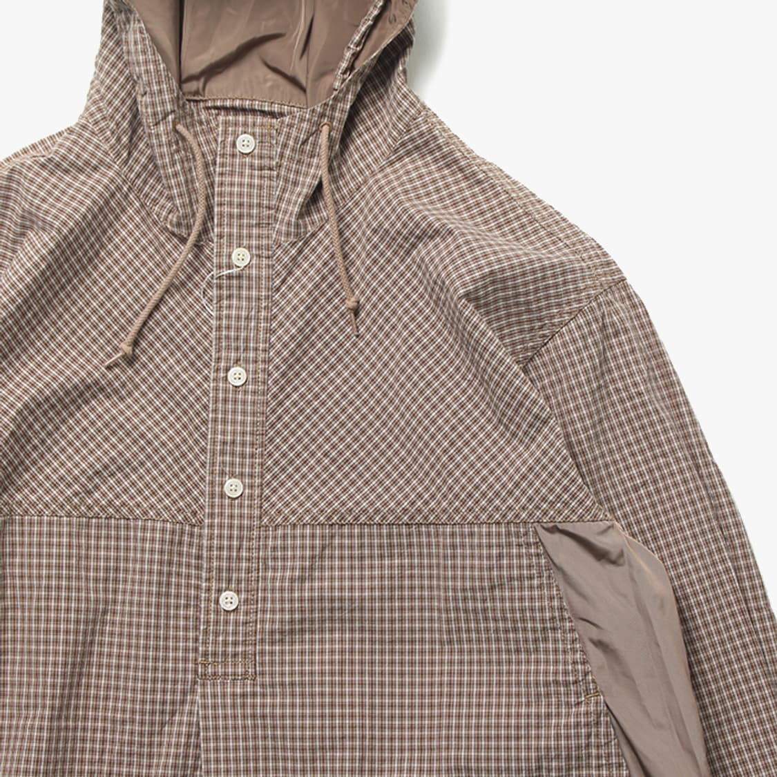  BEAMS "Brown Check Anorak" 상품이미지3
