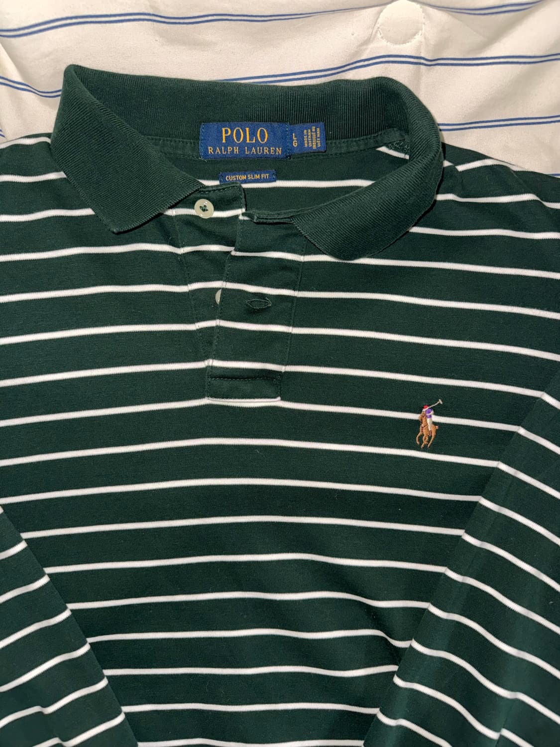 폴로 랄프로렌 스트라이프 pk 긴팔 티 L 상품이미지1