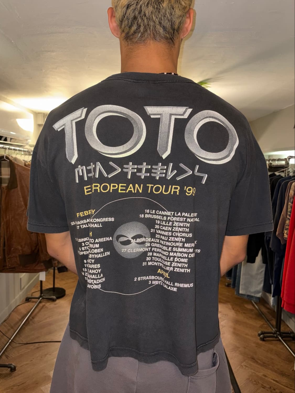 90‘s TOTO Mindfields World Tour faded T 상품이미지2
