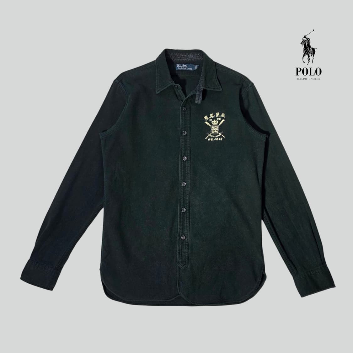 [S]90s 폴로 랄프로렌 모스그린 셔츠 상품이미지1
