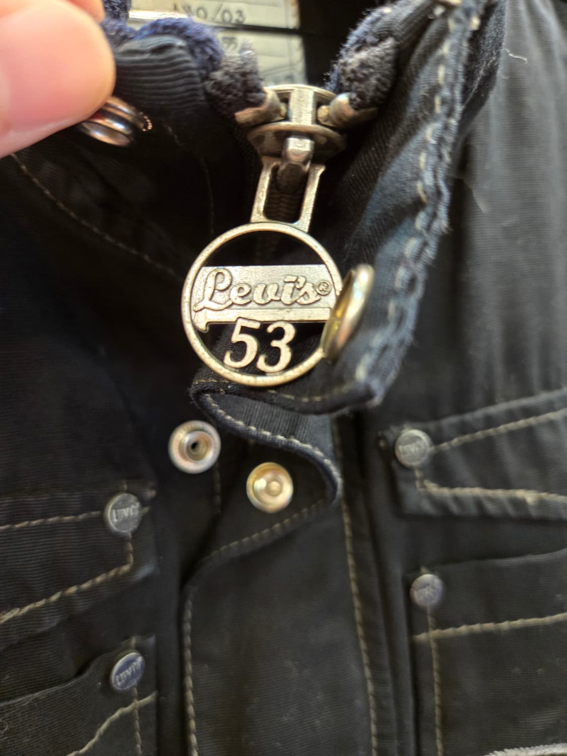 [쿨거환영]리바이스 Levi's 블랙 코튼 워크 재킷  상품이미지6