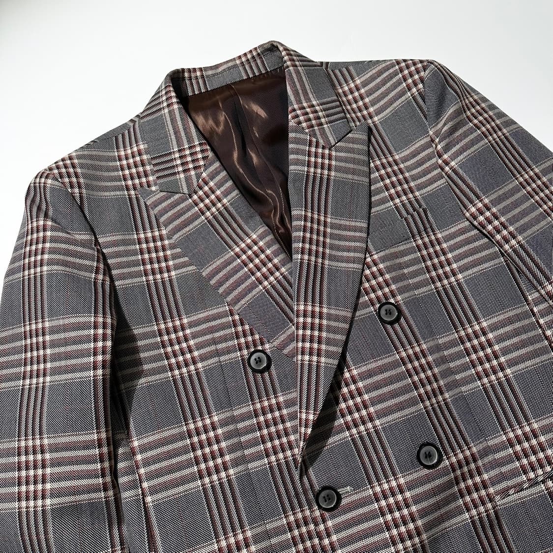 솔리드옴므 우영미 체크 더블 블레이저 자켓 상품이미지3