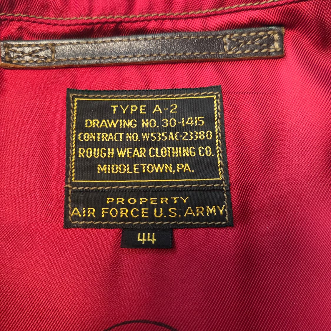 레인보우컨트리 A-2 홀스하이드 자켓 44 상품이미지2
