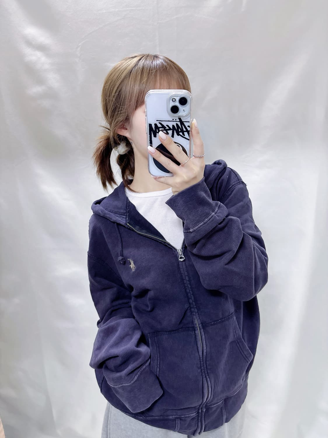 폴로 랄프로렌 빈티지 워싱 포니 후드집업  상품이미지1