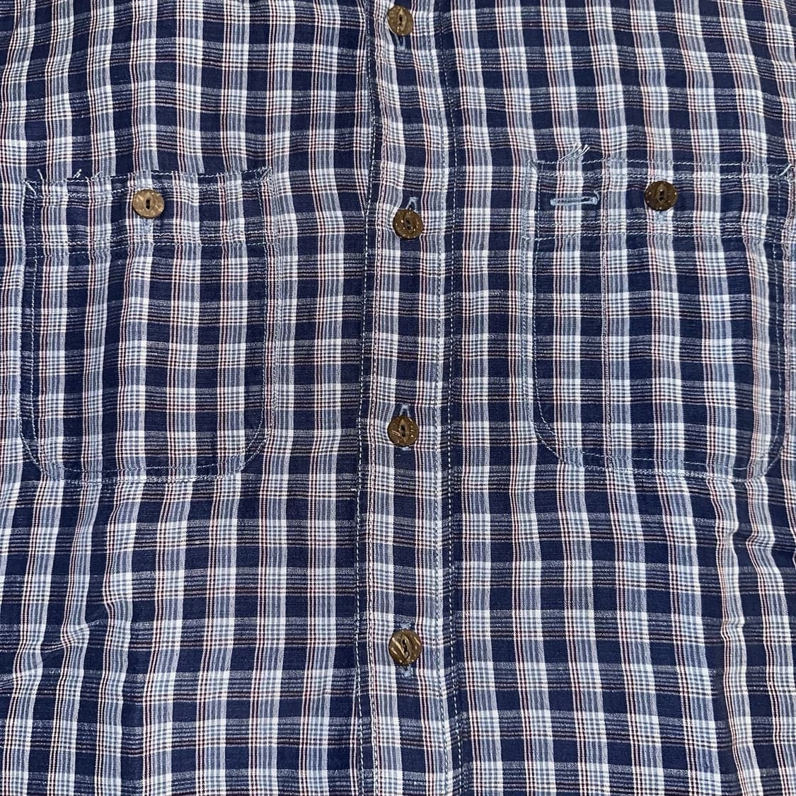 RRL 더블알엘 코튼 린넨 워크셔츠 블루 상품이미지4