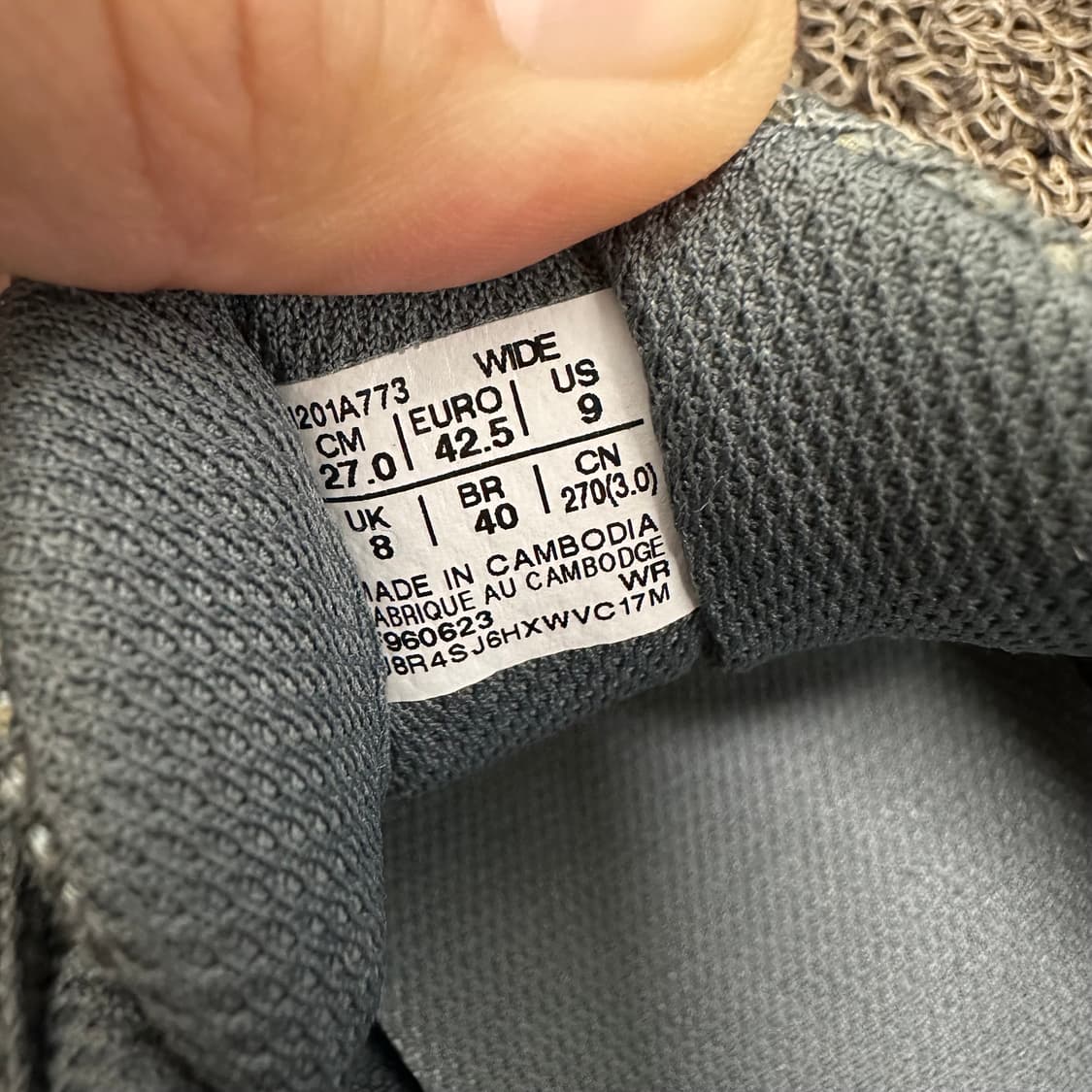 아식스 조그 100s 실버 운동화 270 상품이미지7