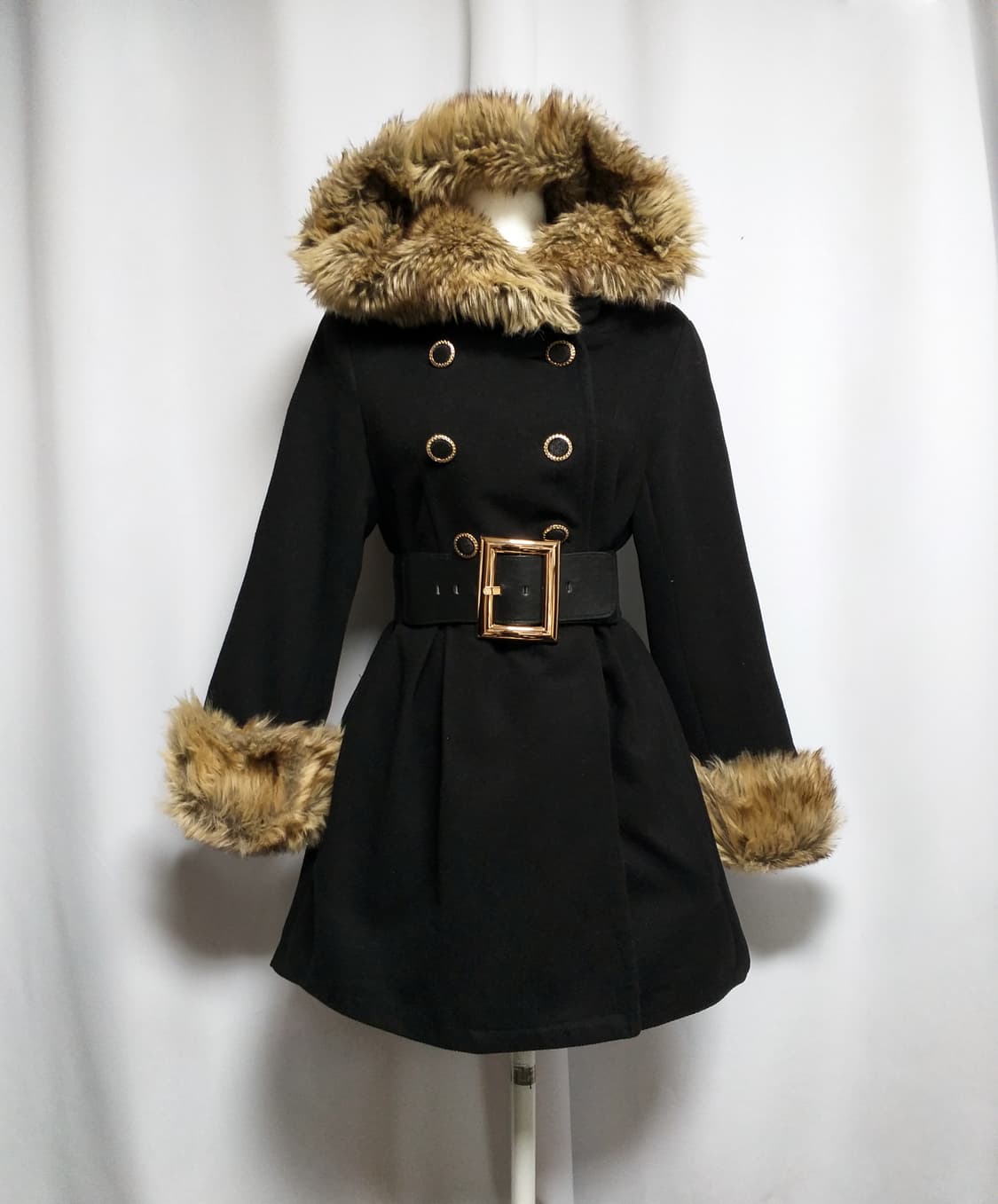 빈티지더플코트후드자켓 달천대장y2k로맨틱오네라떼히메갸루공겜여주펑크로리타 상품이미지1