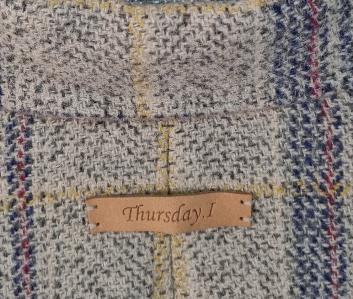 S ) 써스데이아일랜드 체크 울혼방 자켓 상품이미지3