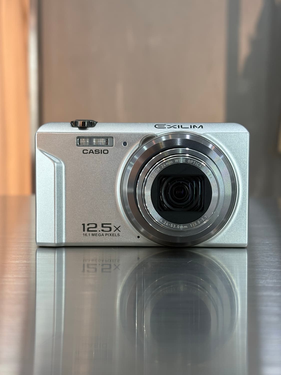 날짜표시)카시오 엑슬림 zs-160 실버 빈티지디카 상품이미지1