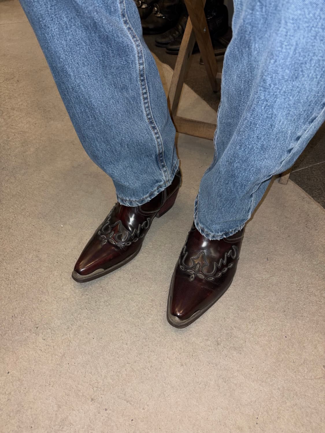 Italy Handmade aging western boots (275) 상품이미지3