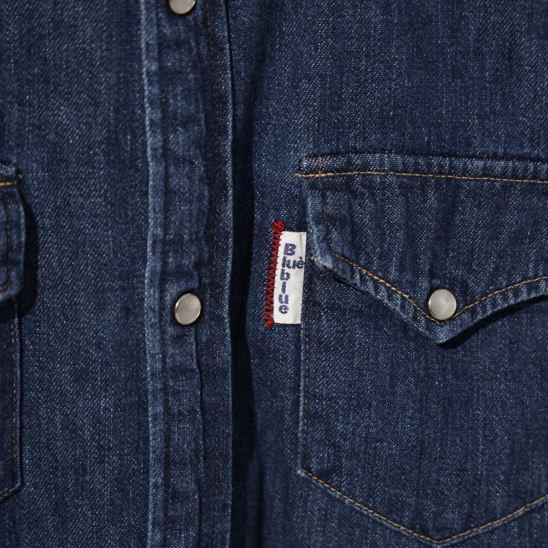 블루블루 인디고 웨스턴 데님셔츠 상품이미지4