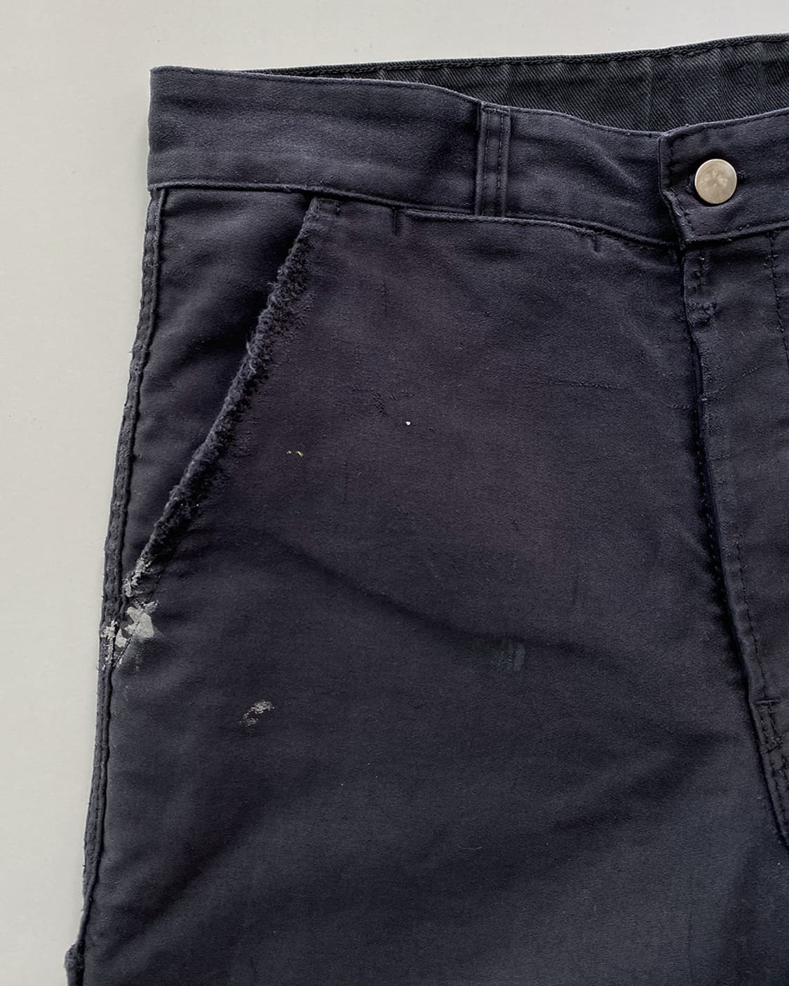 빈티지 오리지널 몰스킨 리페어 페인팅 프렌치 워크팬츠 상품이미지4