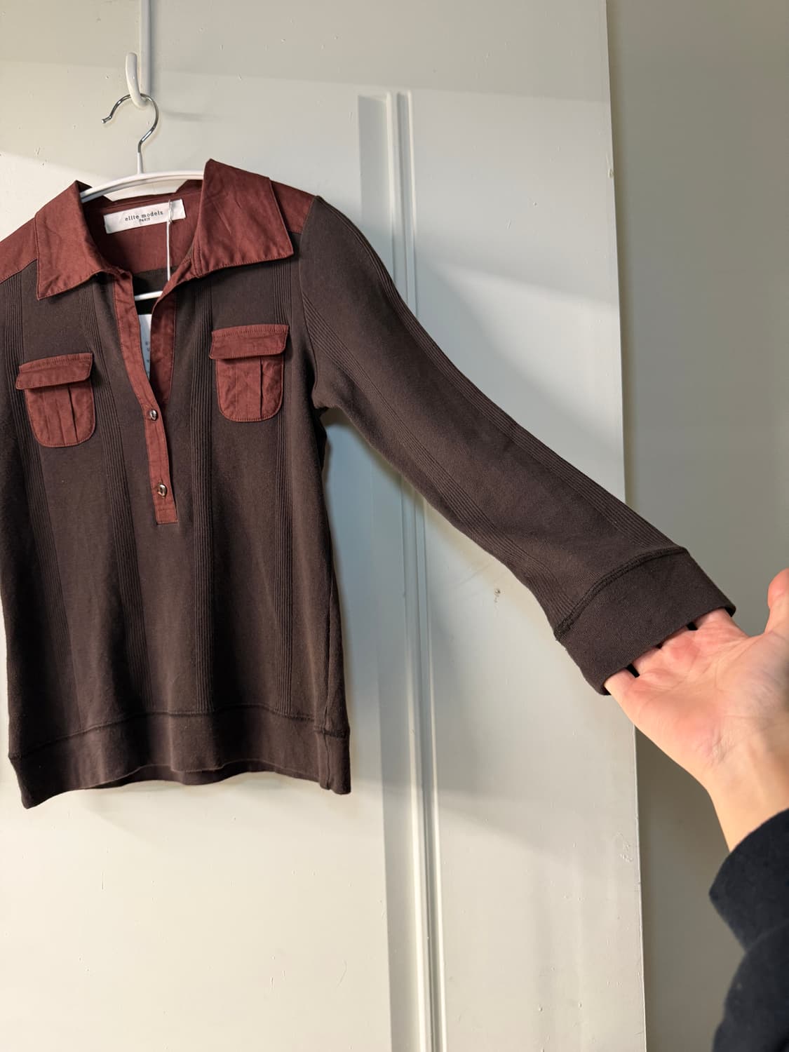 일본빈티지 브이넥 롱슬리브 상품이미지3