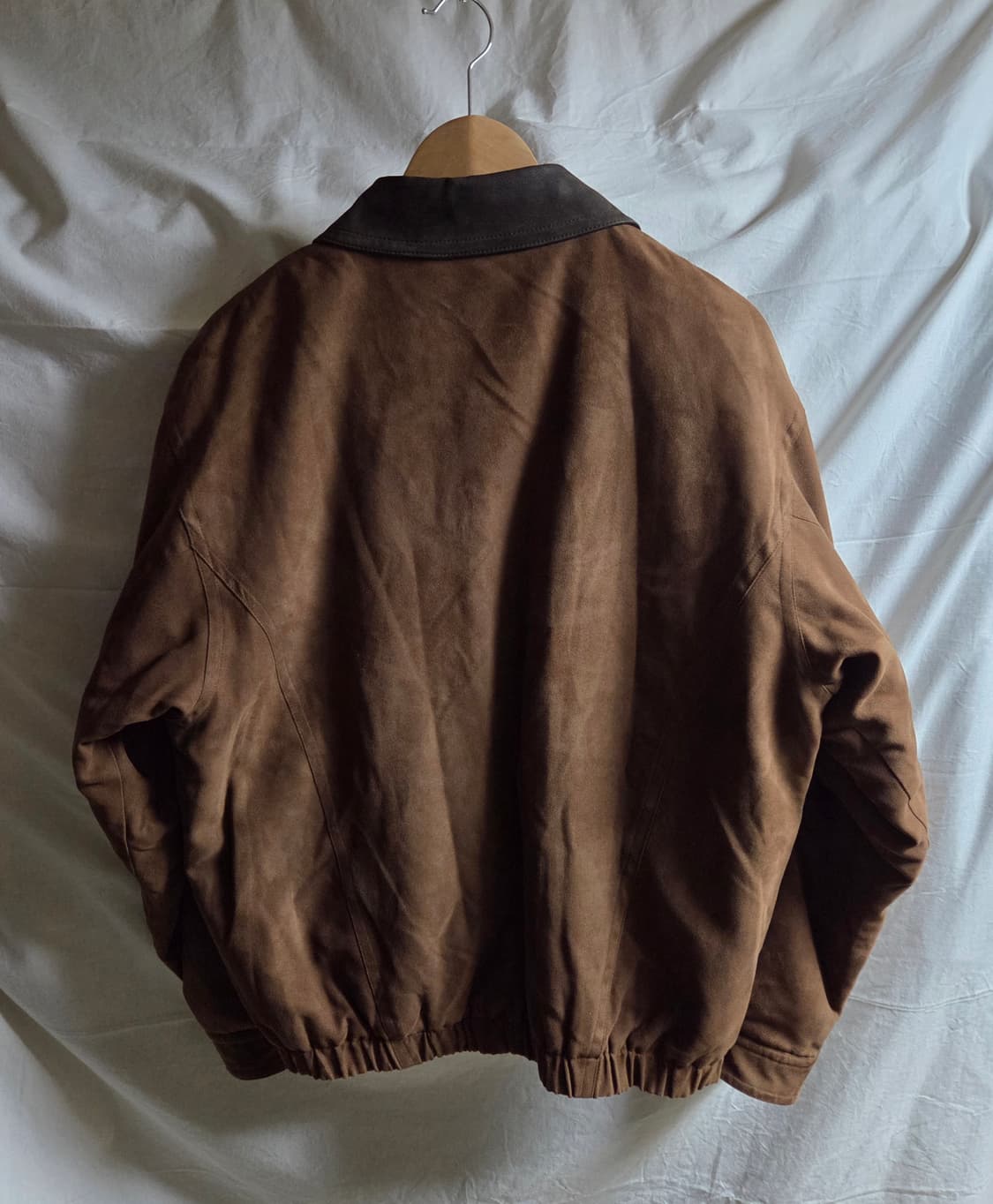 Weatherproof 브라운 페이크 스웨이드 레더 카라 자켓 XL 상품이미지2