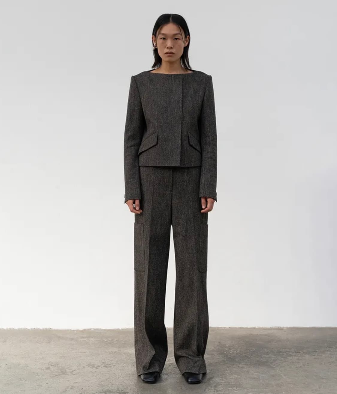 로우클래식 보트넥 자켓 M 상품이미지1