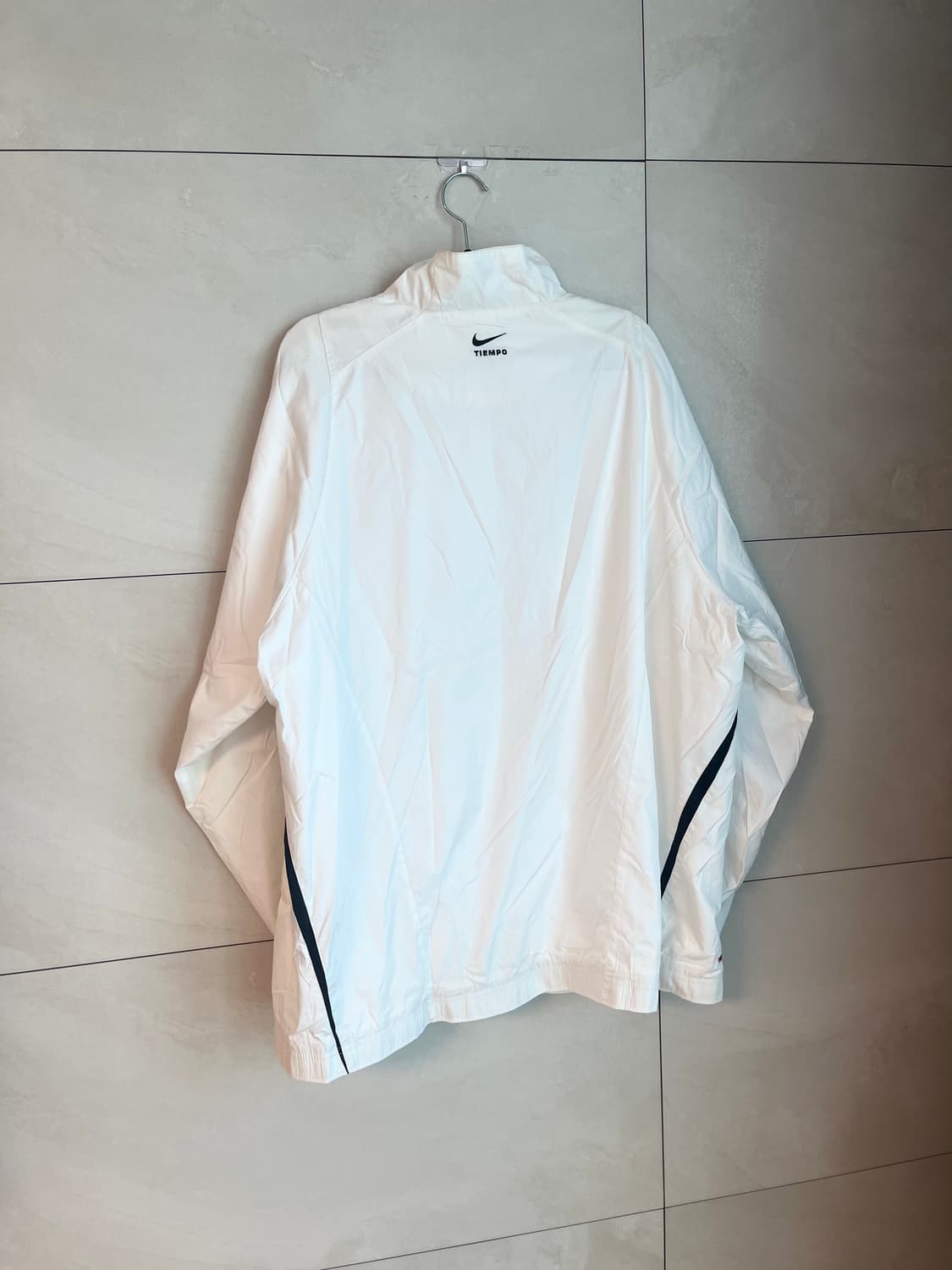 [2XL] 00s 나이키 올드스쿨 팀포 바람막이 화이트/레드 상품이미지2