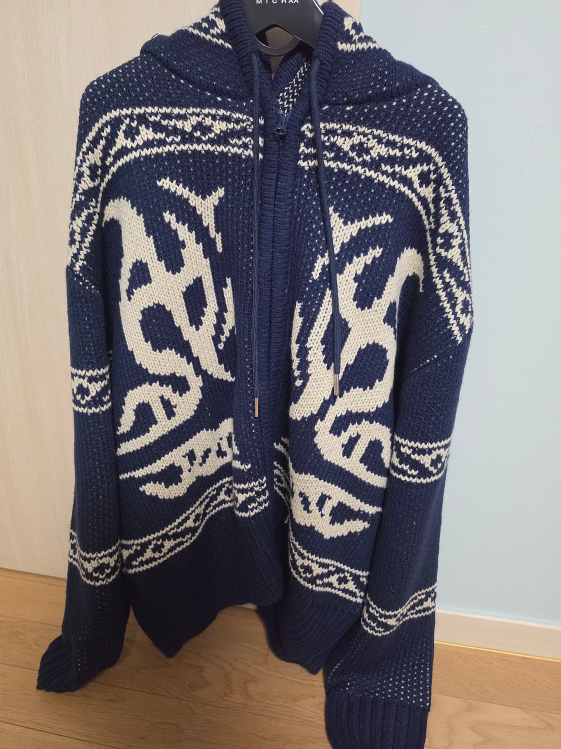 노매뉴얼 코휘찬 니트집업 M 상품이미지2