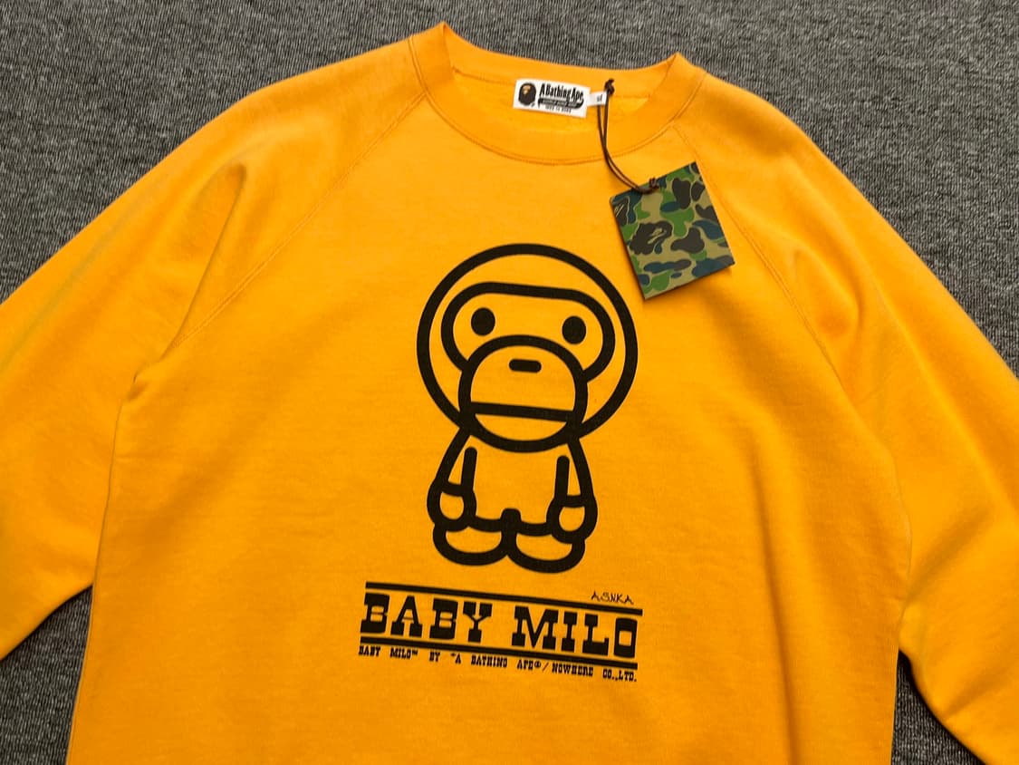 [105] 베이프 마일로 맨투맨티 XL 새제품 상품이미지2