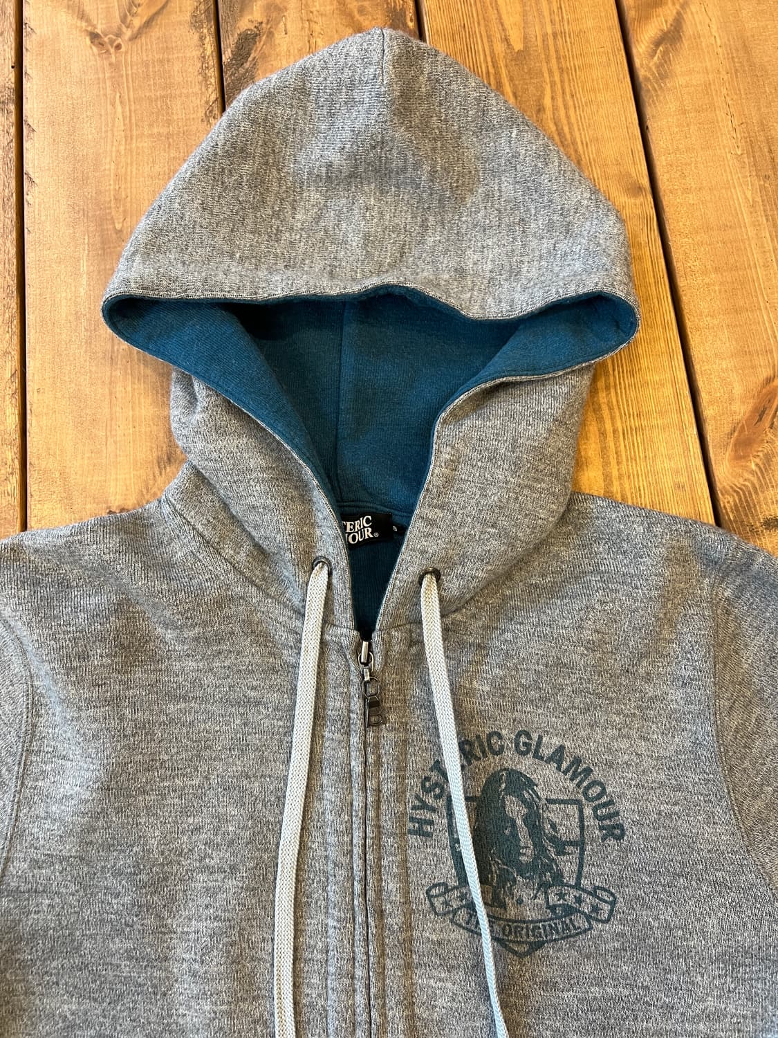 히스테릭 글래머 히스걸 그레이 후드집업 상품이미지7