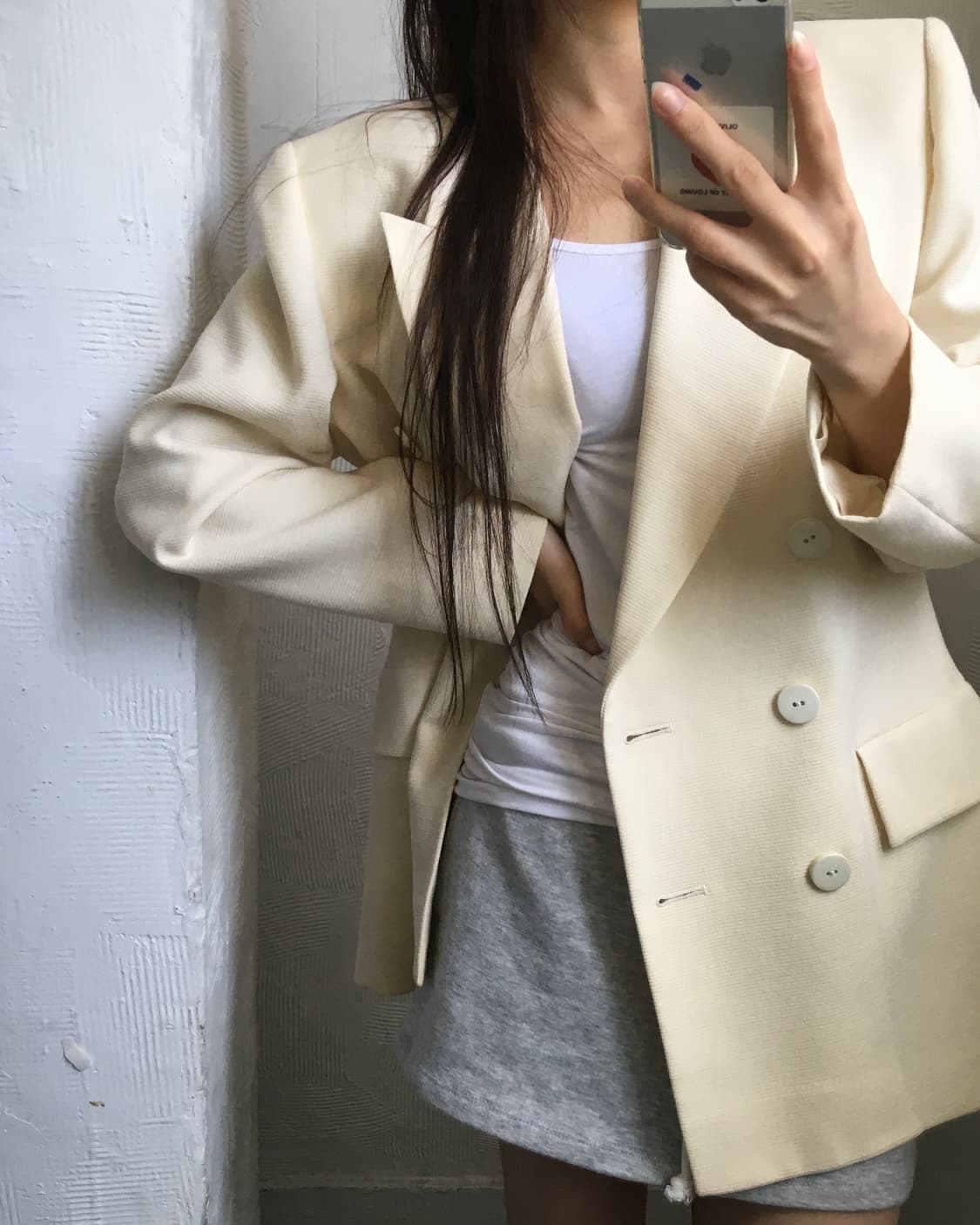 Yves Saint Laurent 입생로랑 90‘s 화이트 더블 브레스티 상품이미지3