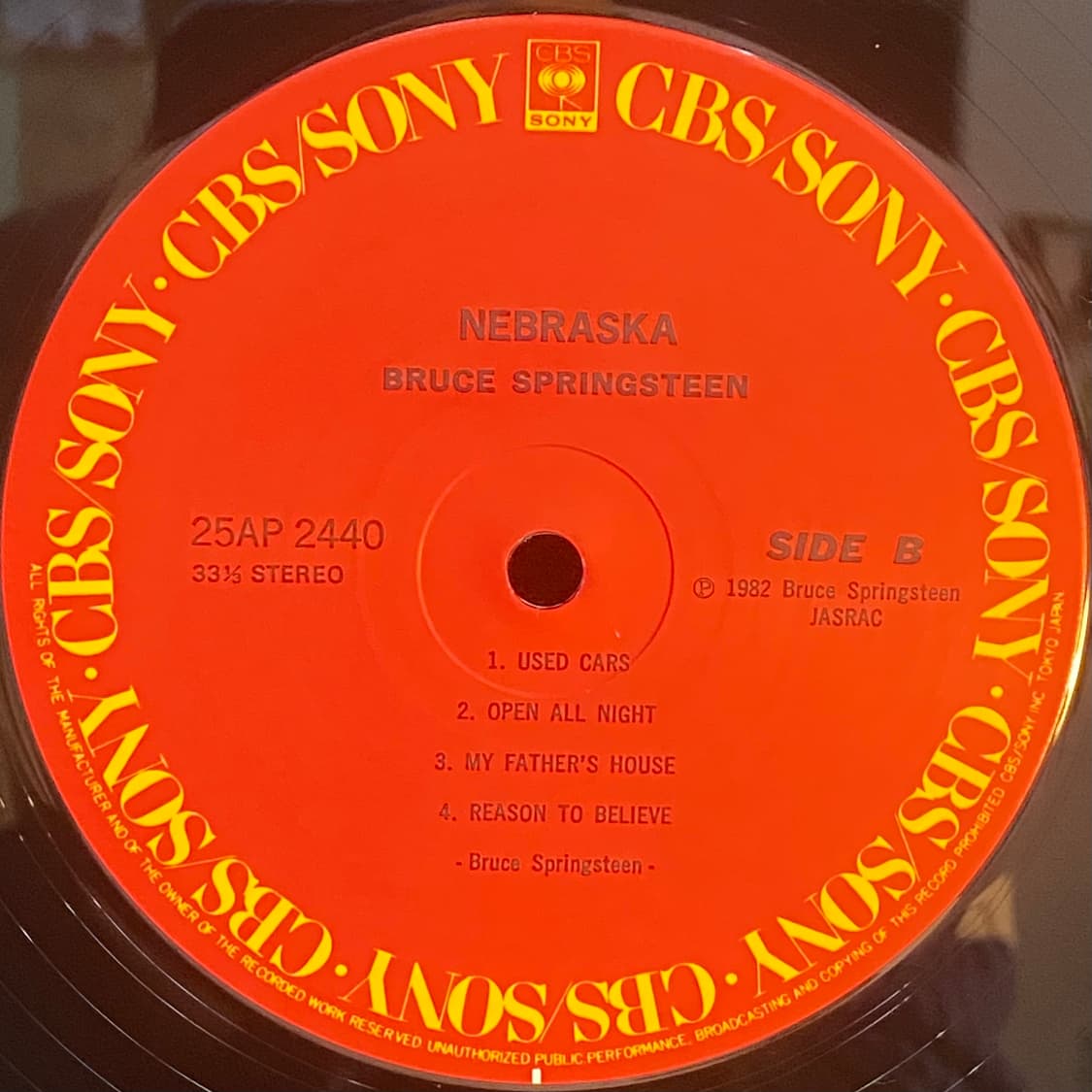 (LP) Bruce Springsteen -Nebraska 상품이미지5