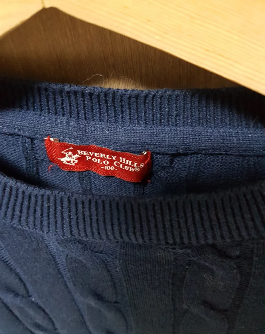 베버리힐즈 폴로 클럽 케이블 니트입니다 상품이미지2