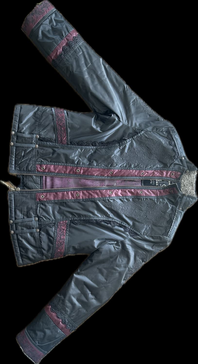 오즈 오네스트 고딕 코르셋 아일렛 퀼팅 자켓 상품이미지1