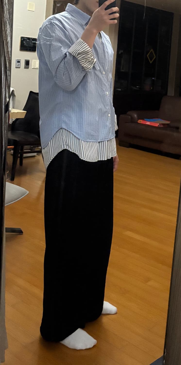 베트멍 꼼데가르송 이중레이어드 셔츠 상품이미지4