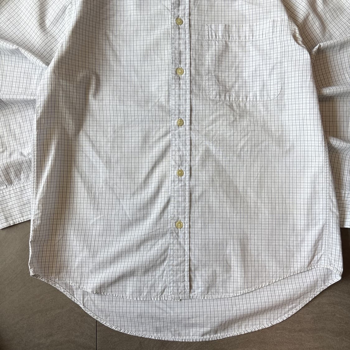 갭 화이트 체크 긴팔 셔츠  상품이미지4