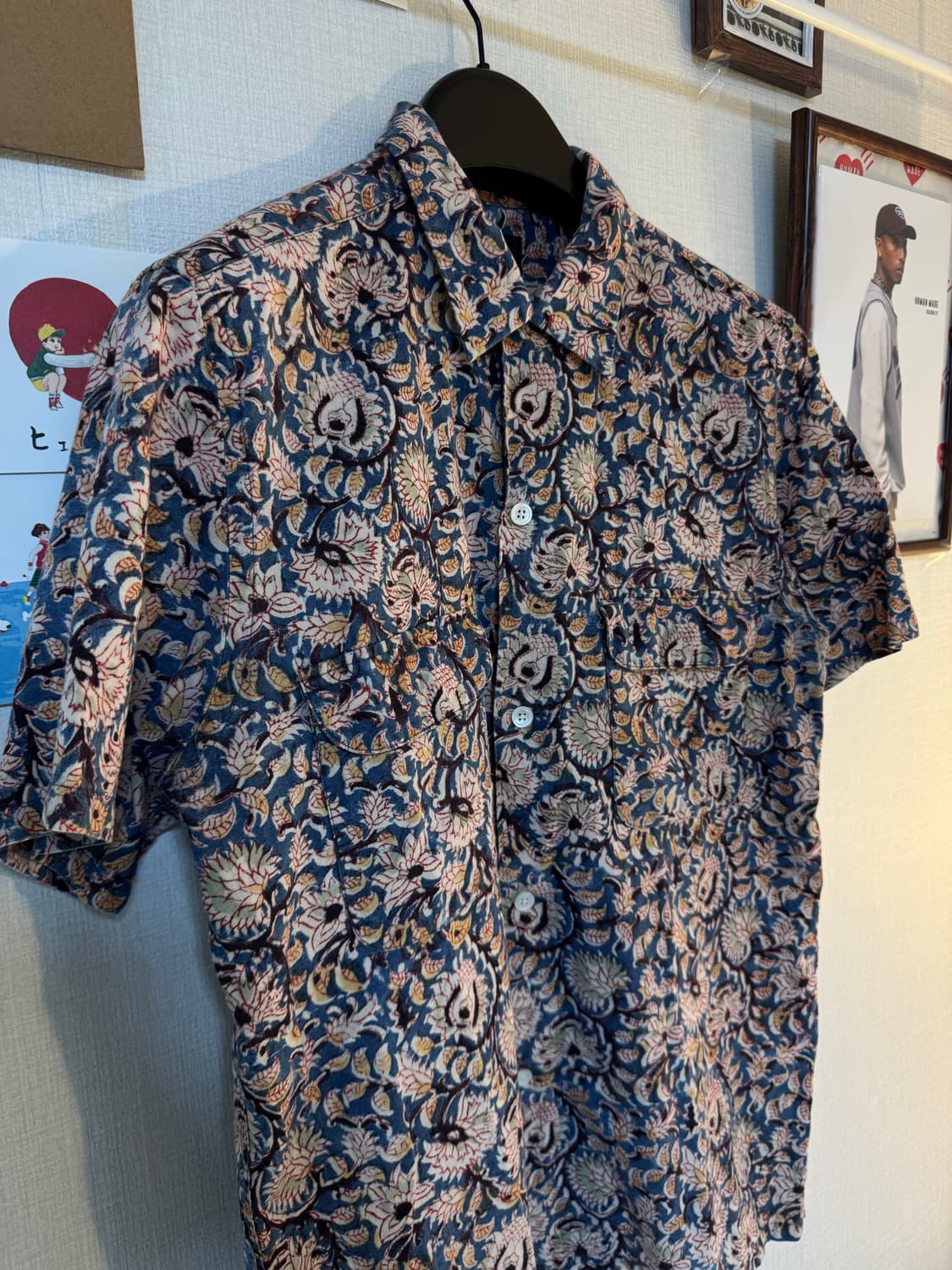 [M]Beams+ 빔즈 플로럴 패턴 반팔셔츠 상품이미지3