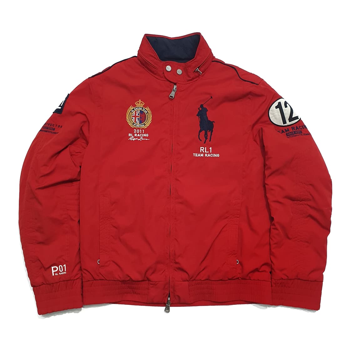 폴로 레이싱 패딩 브리티쉬 레드 m (100-105) 상품이미지1