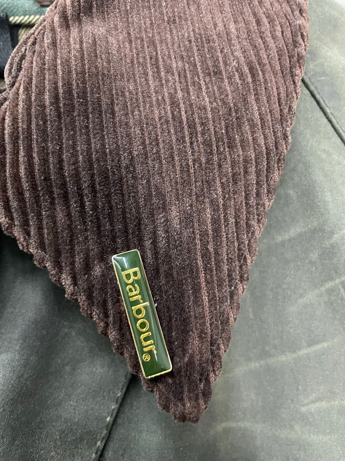 바버 뷰포트 올리브 왁스 자켓 H1771 상품이미지3