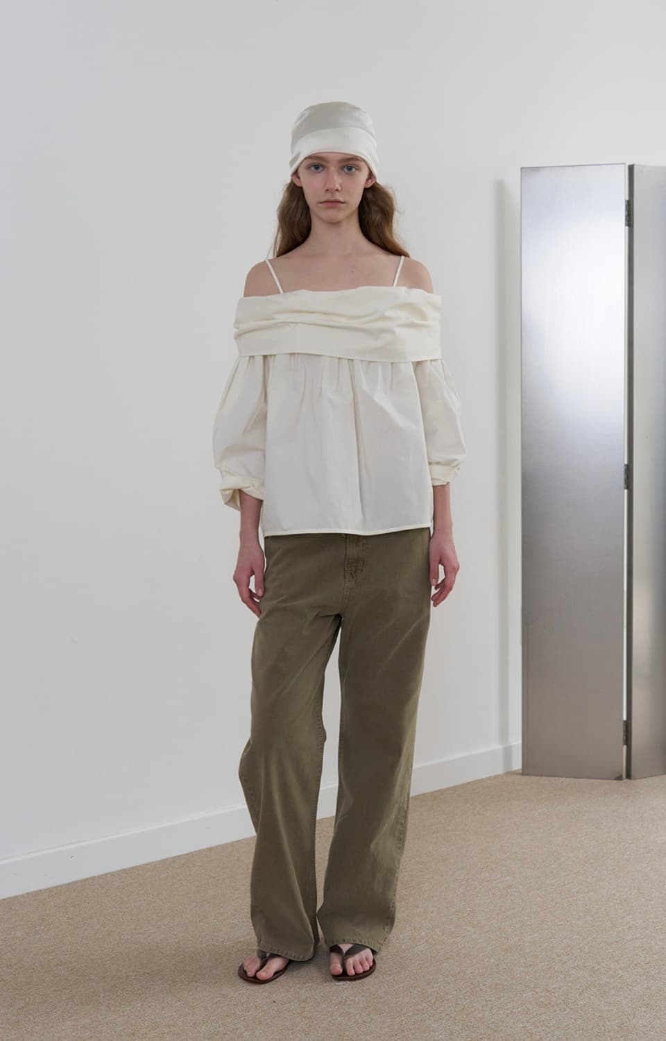 리본빛 Julian Blouse - Ivory 상품이미지6