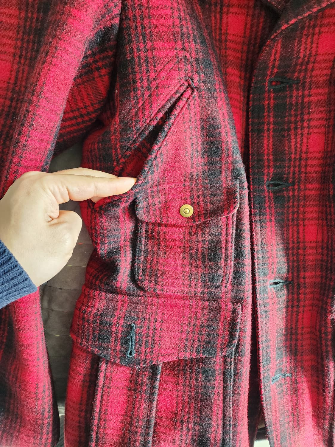 (남여공용) 울리치 버팔로체크 헌팅자켓 상품이미지4