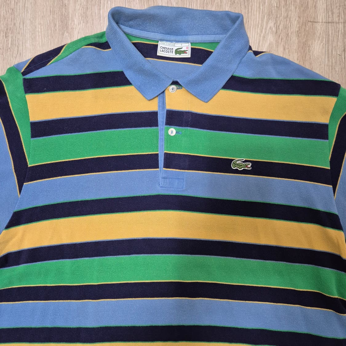 라코스테 프랑스 스트라이프 오버핏 반팔 카라티  상품이미지2