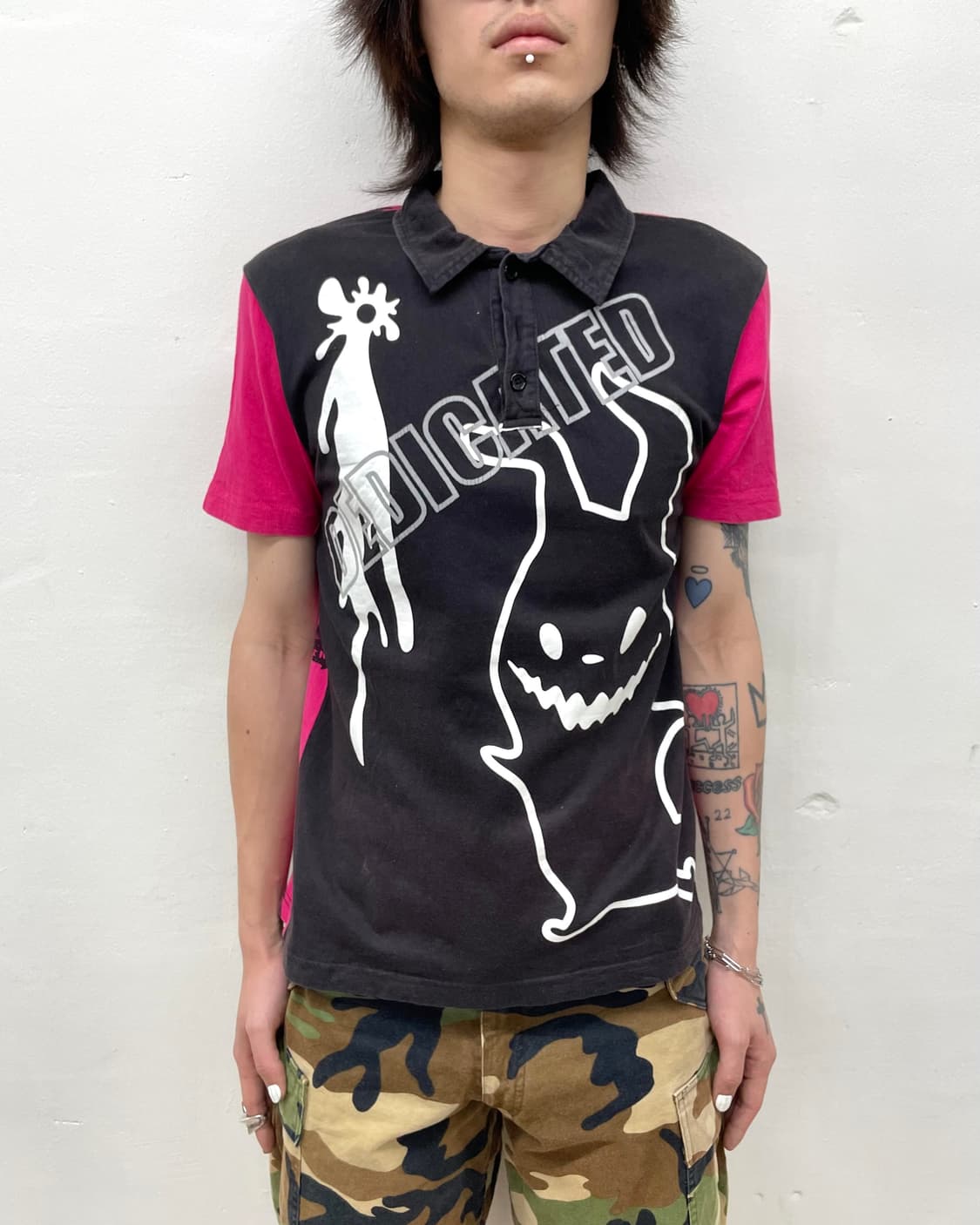Ghost Dark Pink Skull T-Shirt 상품이미지3