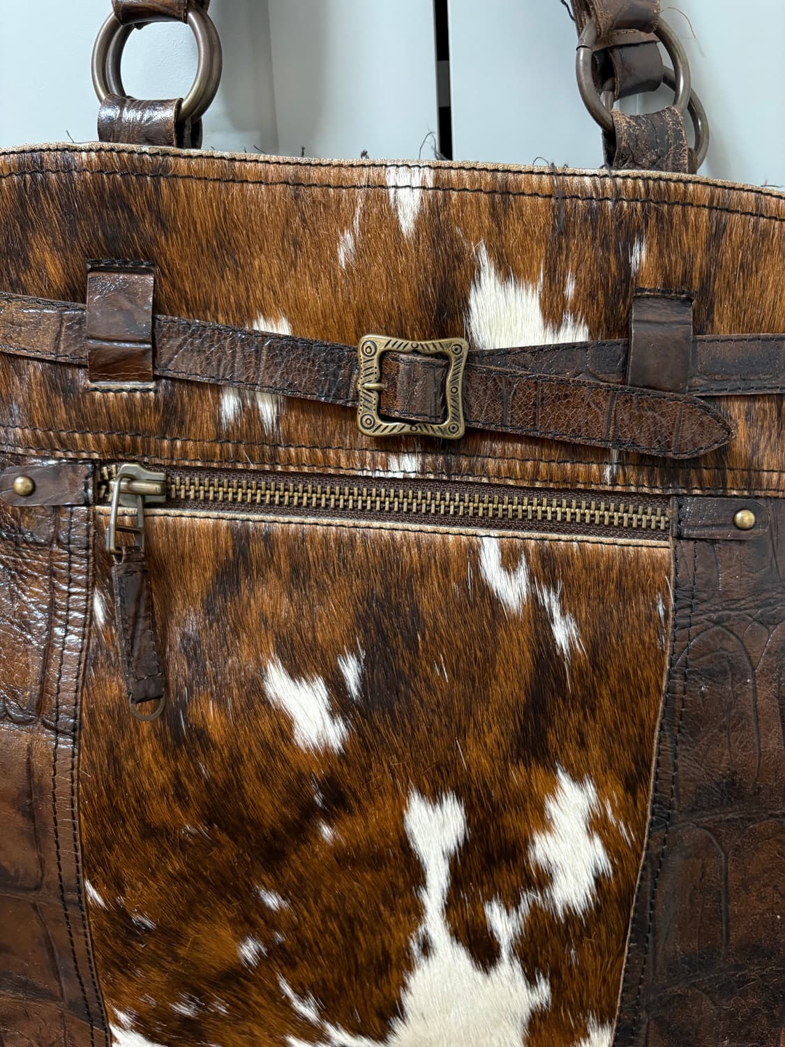 빈티지 송치 토트백 상품이미지2