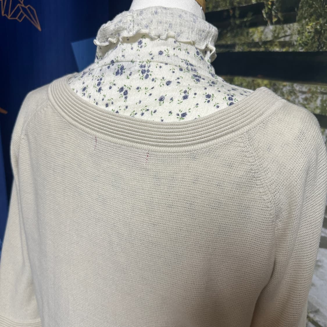 빈티지 모리걸 바선생핏 레이어드 가디건 상품이미지6