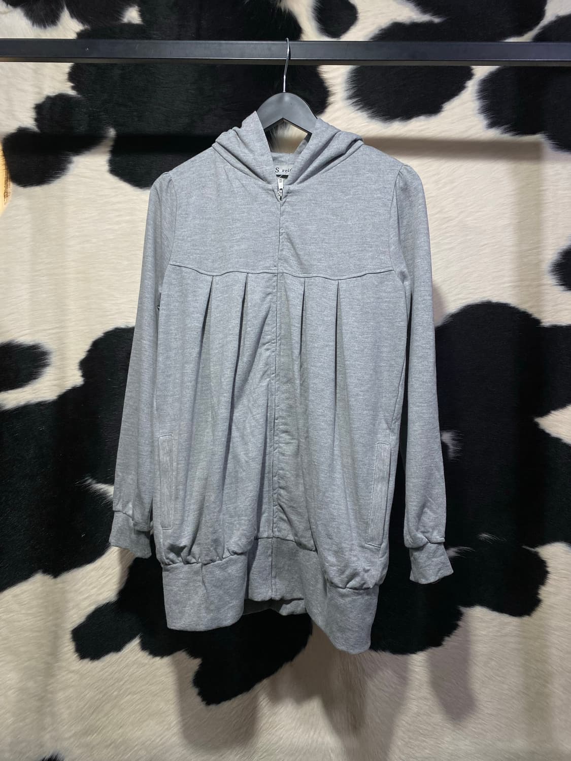 Sorridere 핀턱 롱 후드집업 상품이미지2