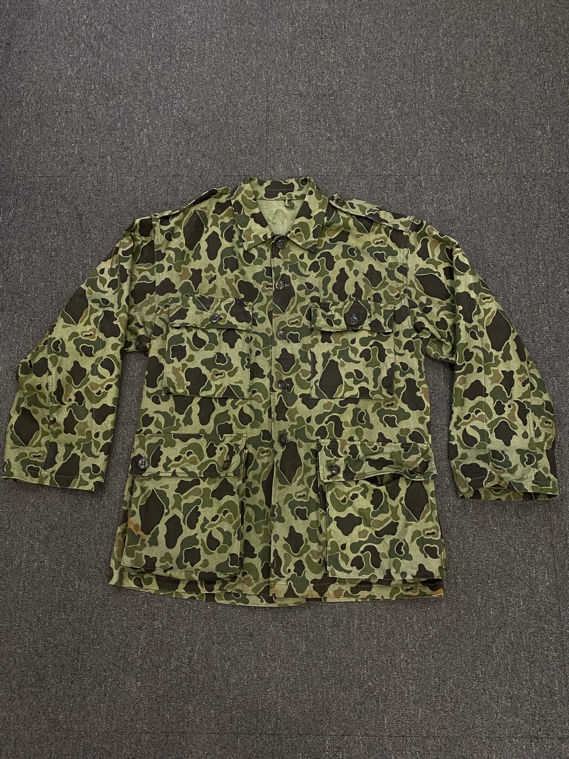 60s korea army 밀리터리 카모 셔츠 상품이미지2