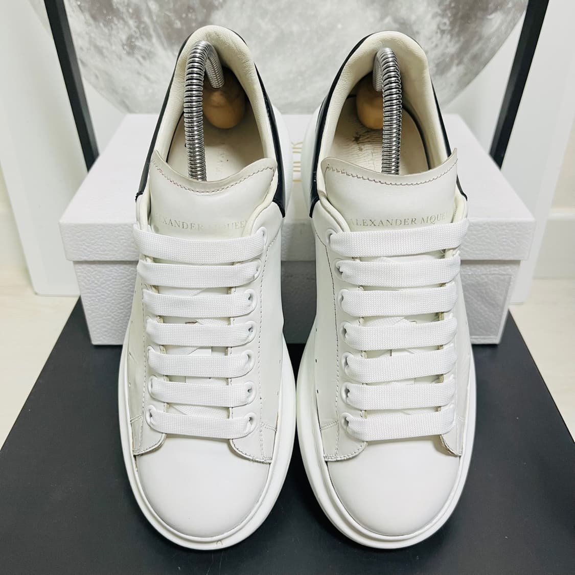  정품 39) 알렉산더 맥퀸 블랙 오버솔 스니커즈 250~255 상품이미지3