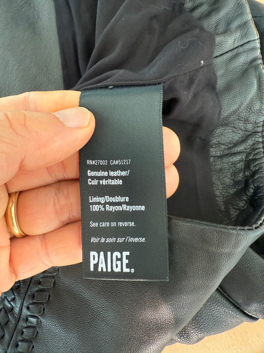 PAIGE 리얼 레더 라이더자켓(TALON ZIP) 상품이미지10