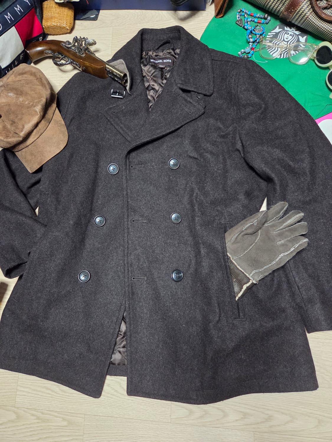 MICHAEL KORS 울코트 더블 브레스티드 코트 피코트 상품이미지2