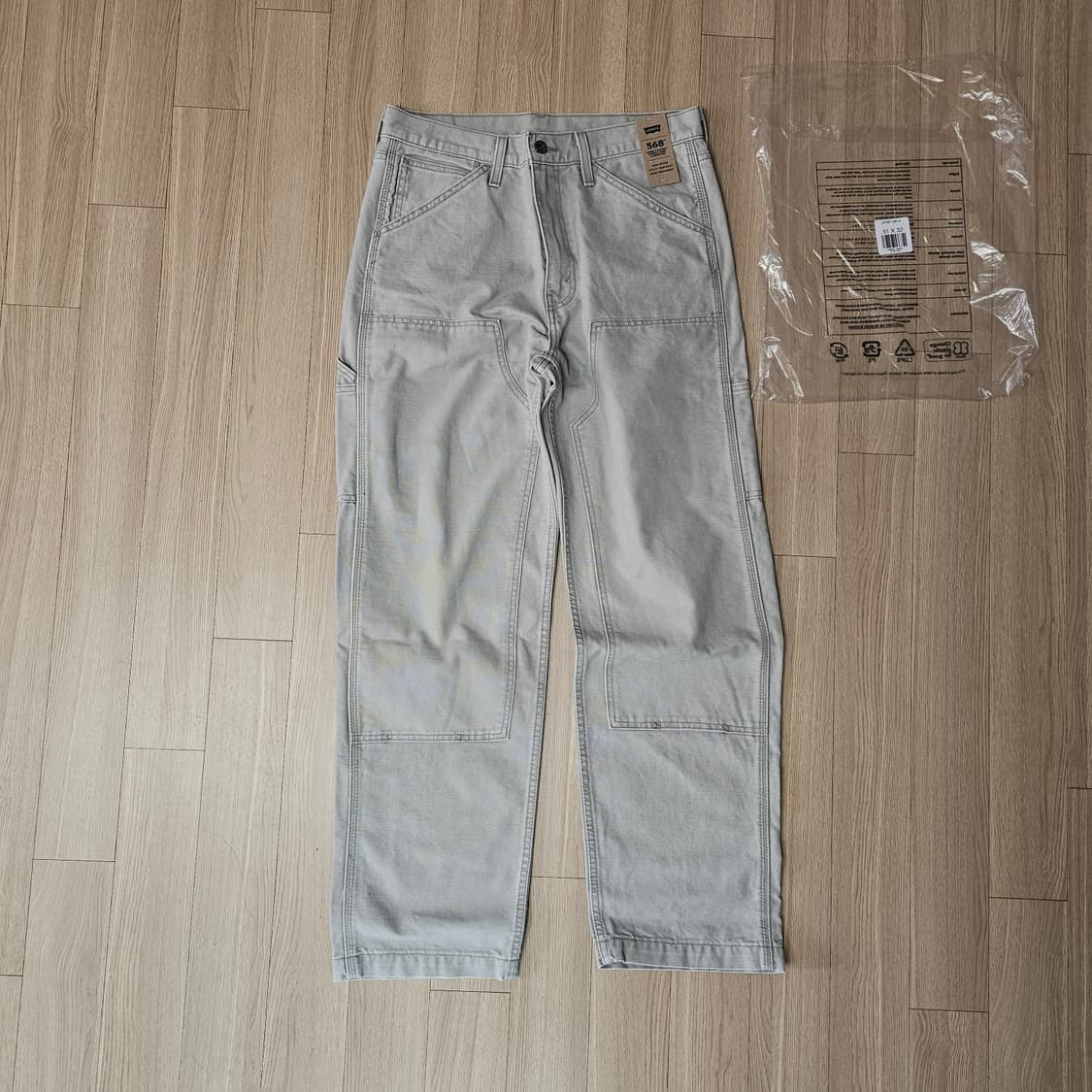 31 x 32 새제품 리바이스 568 루즈 스트레이트 더블니 카펜터 바지 상품이미지2
