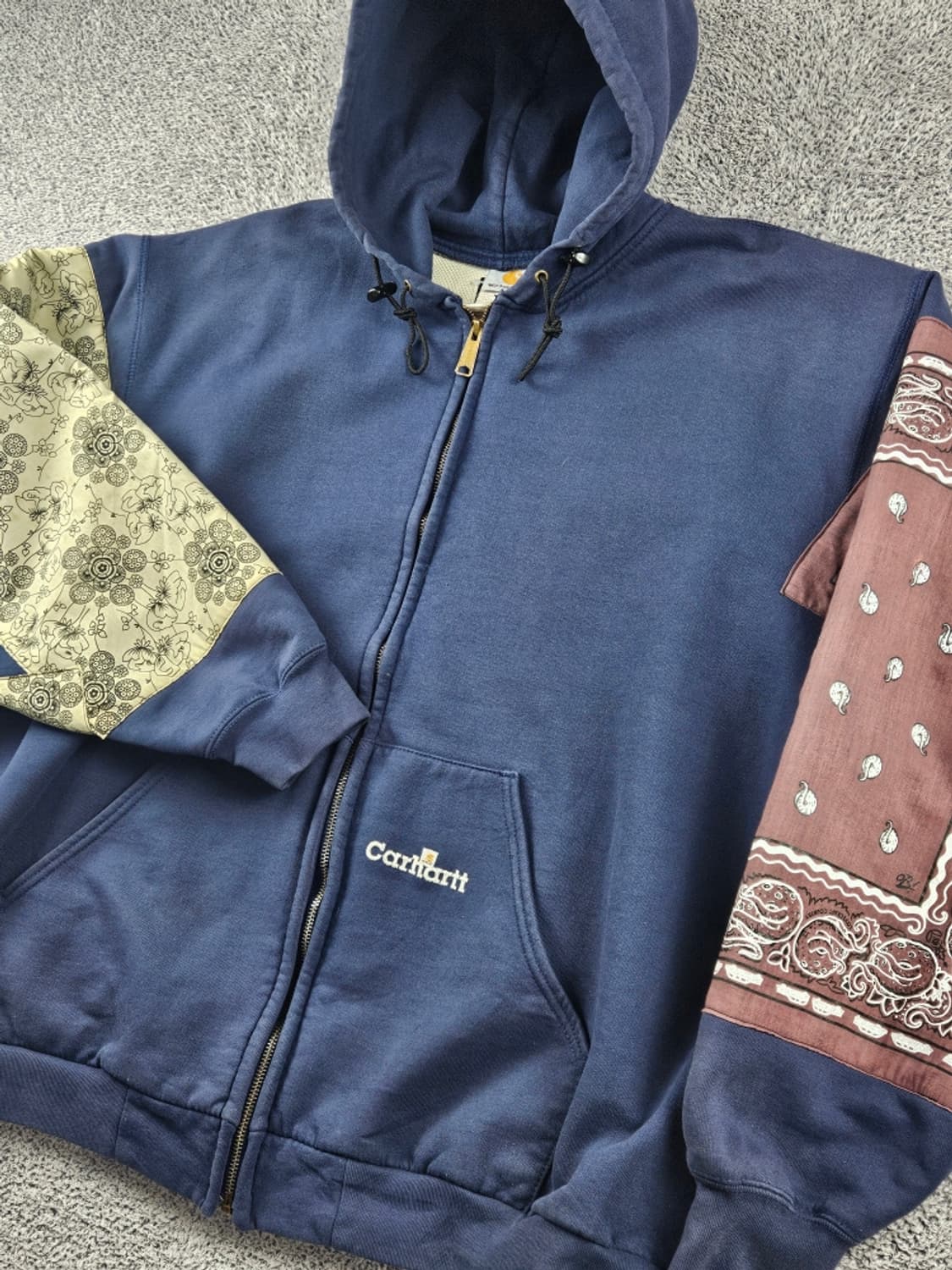 칼하트 페이즐리 반다나 커스텀 스웻 후드 집업 (2XL) / 11272 상품이미지6