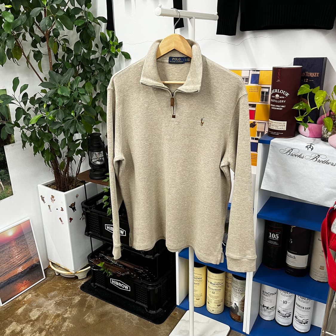 폴로랄프로렌 코튼 풀오버 하프집업 L 상품이미지1