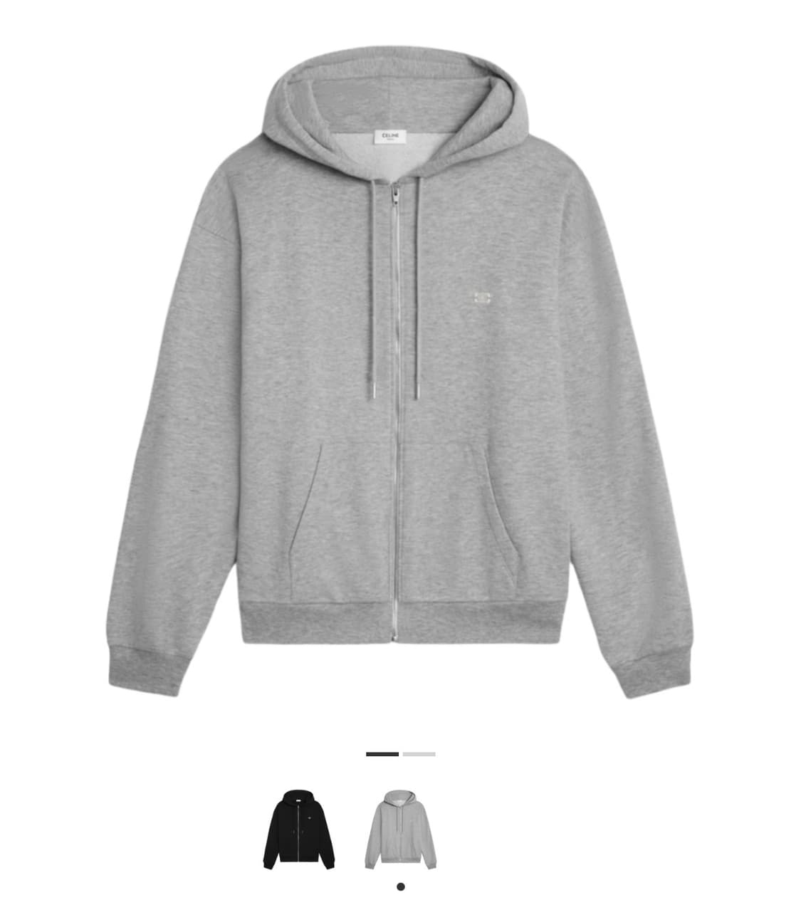 셀린느 트리옹프 울 캐시미어 후드집업 xl 상품이미지1