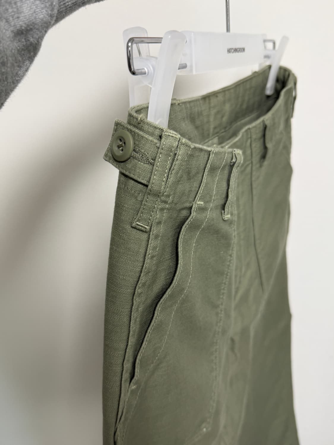무신사 스탠다드 와이드 레플리카 퍼티그 팬츠 [올리브] 상품이미지3