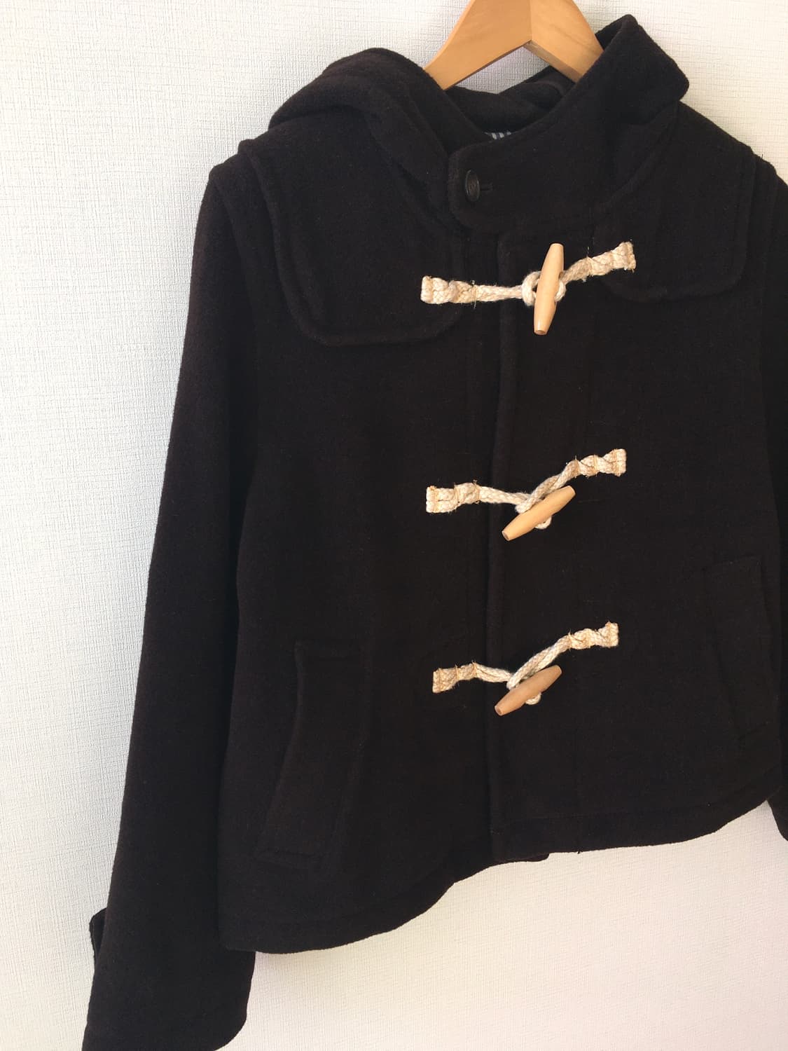 빈티지 더플 브라운 숏코트 상품이미지6